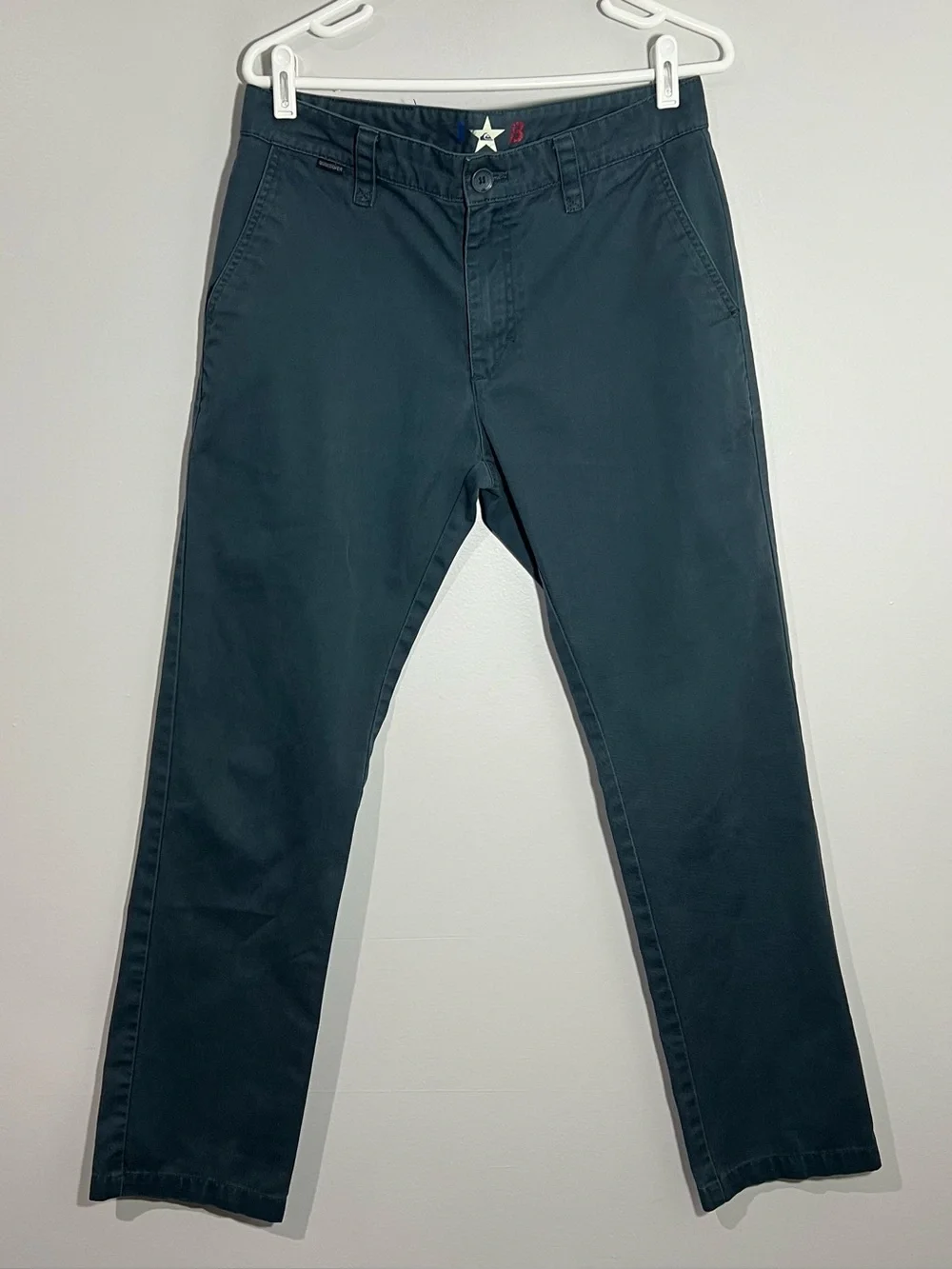 Quiksilver Justin Brock Blue Chino Pants Mens Size 31